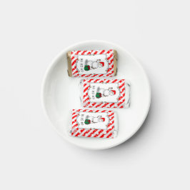 Ho Ho Feliz Papais noeis de Natal Bonito Snowman