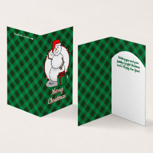 Ho Ho Feliz Papais noeis de Natal Bonito Snowman