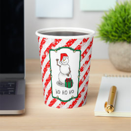 Ho Ho Feliz Papais noeis de Natal Bonito Snowman