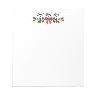 Ho! Ho! Ho! Bloco de Notas de Natal