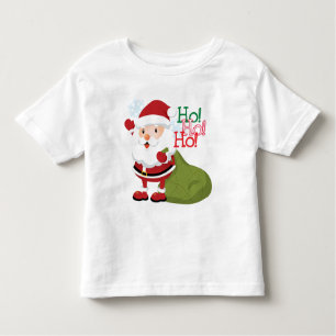 Ho-Ho-Ho camisa das crianças do papai noel