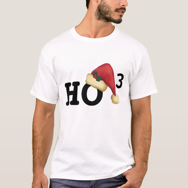 Ho, Ho, Ho camiseta do Natal (Frente)
