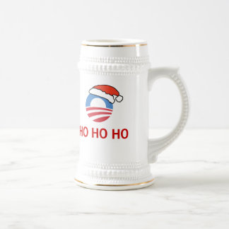 Ho Ho Ho caneca de cerveja de Obama
