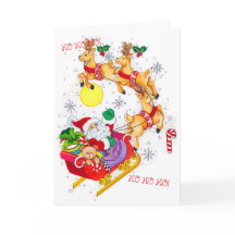 Ho! Ho! Ho! Cartão de Natal