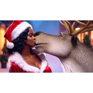 HO HO HO - Cartão de Saudação de Natal Dobrado