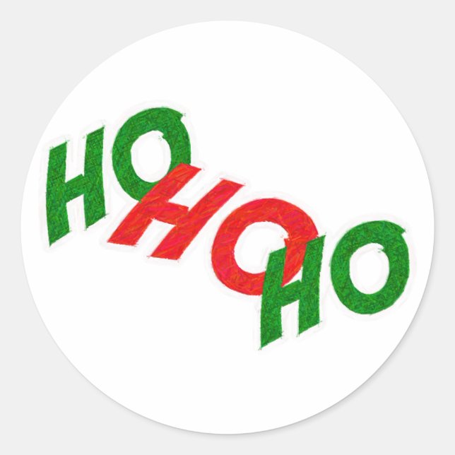 Ho Ho Ho etiqueta (Frente)