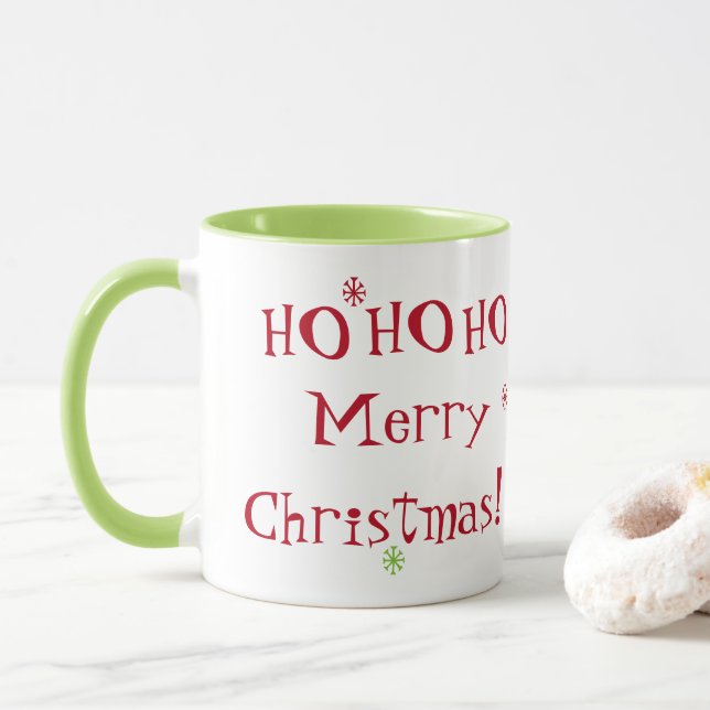 HO HO HO Feliz Natal! Caneca (Com Donut)