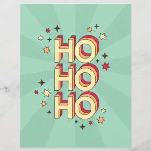Ho ho ho ho feriados do xmas retro texto do estilo