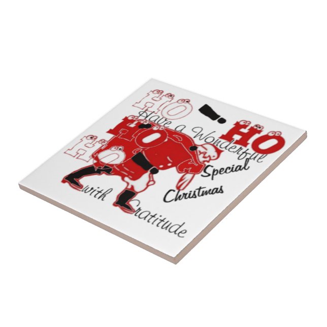 HO HO HO O maravilhoso Natal com gratidão (Lateral)