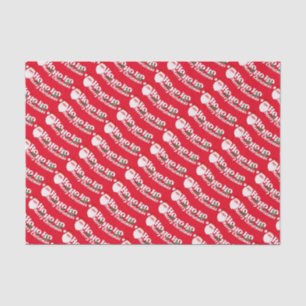 Ho ho ho Papai noel papel branco verde vermelho