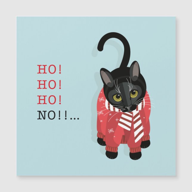 Ho!Ho!Não!cartão de natal (Frente)