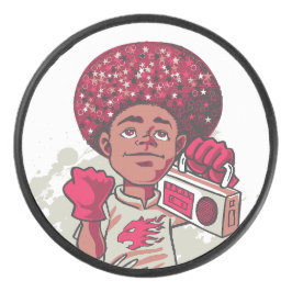 Hockey Puck – YOUTH Power Afro & Boombox Urban 