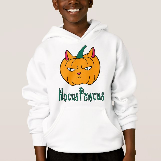 Hocus pawcus Halloween abóbora gengibre magia (Frente)