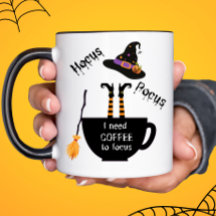 Hocus Pocus I Preciso de café para focar a caneca 