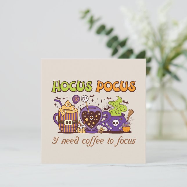 Hocus Pocus - Preciso De Café Para Focar (Em pé/Frente)