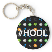 #HODL Cryptocurrency Themed Chaveiro