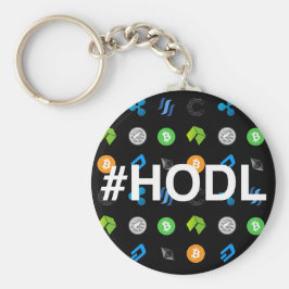 #HODL Cryptocurrency Themed Chaveiro