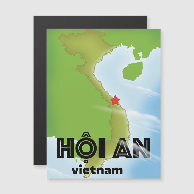 Hoi An Vietnam poster de viagens art impressão (Frente/Verso)
