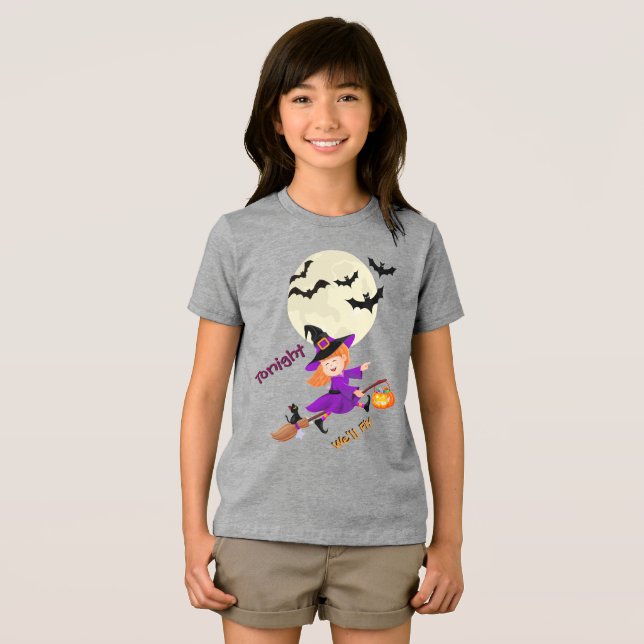 Hoje à noite, voaremos com uma camiseta de vassour (Frente Completa)