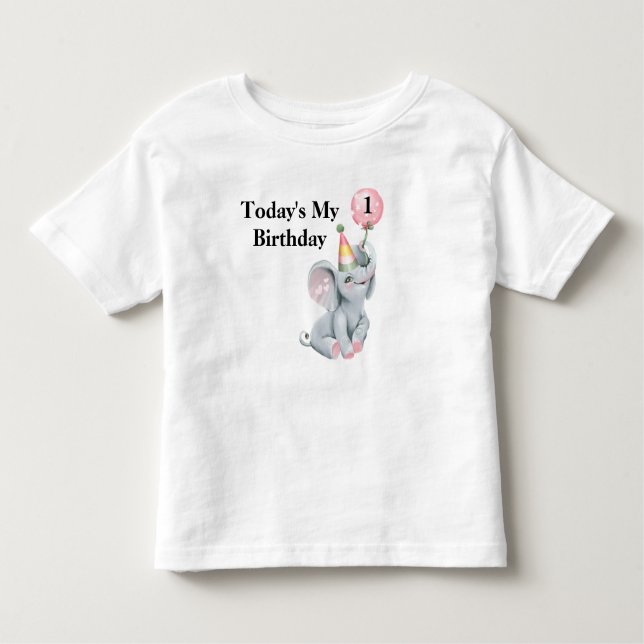 Hoje é a minha camiseta personalizada Toddler (Frente)