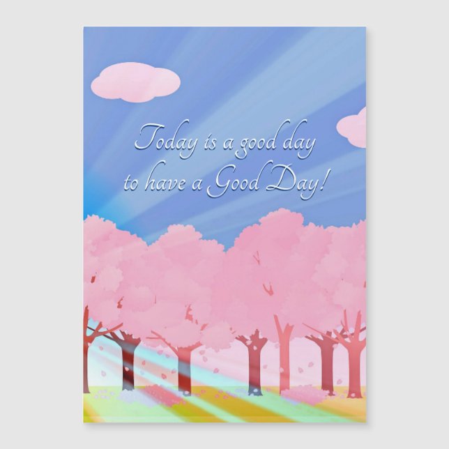 Hoje é um cartão magnético de bom dia (Frente)