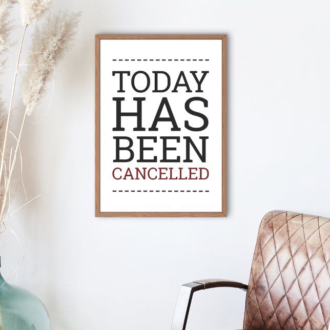 Hoje Foi Cancelado O Poster (Criador carregado)