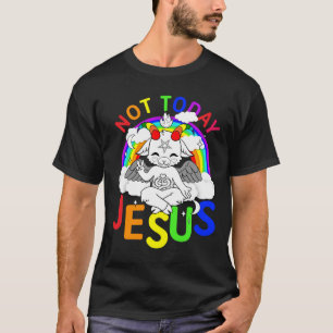 Hoje não, Jesus T-Shirt, Camisa LGBT Engraçada, Je