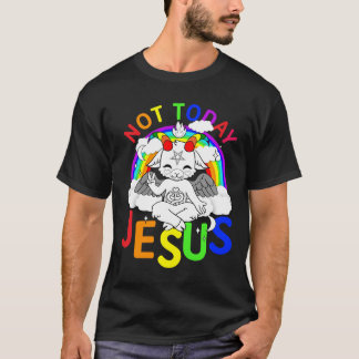 Hoje não, Jesus T-Shirt, Camisa LGBT Engraçada, Je