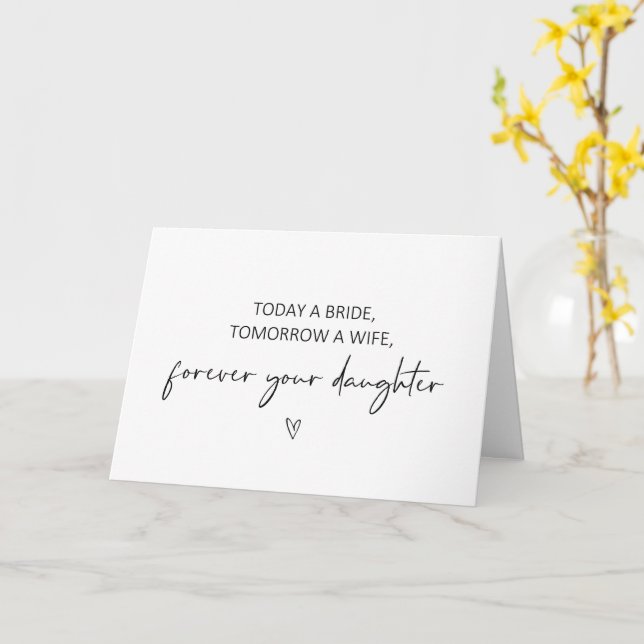 Hoje noiva, amanhã uma esposa dobrou o cartão (Flor Amarela)