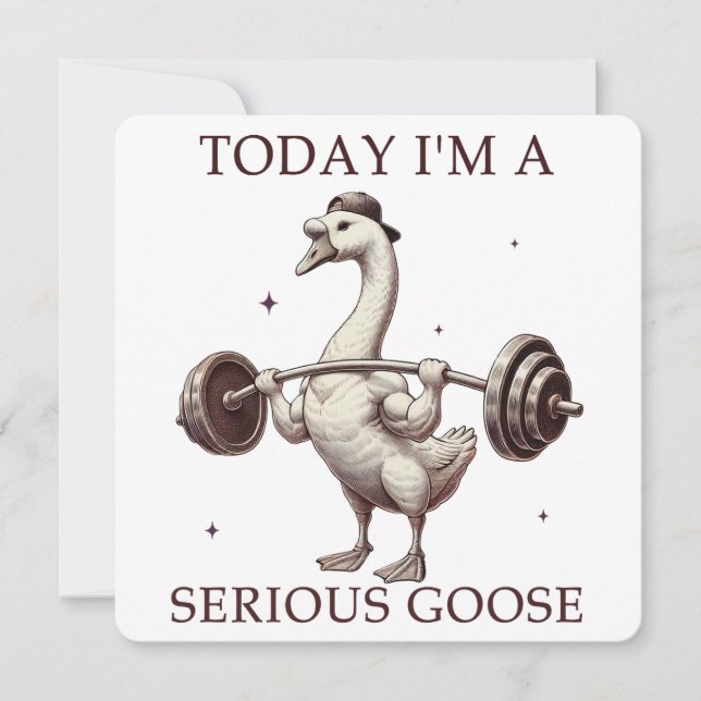 Hoje sou um ganso sério (Frente)