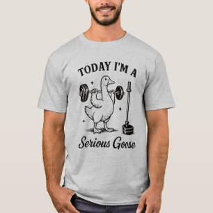 Hoje sou um Ganso Sério Camiseta de Academia Diver