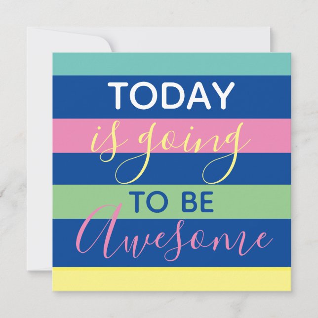 Hoje vai ser incrível (Frente)