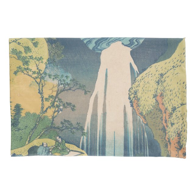 Hokusai Amida cai na cachoeira do Japão (Frente)