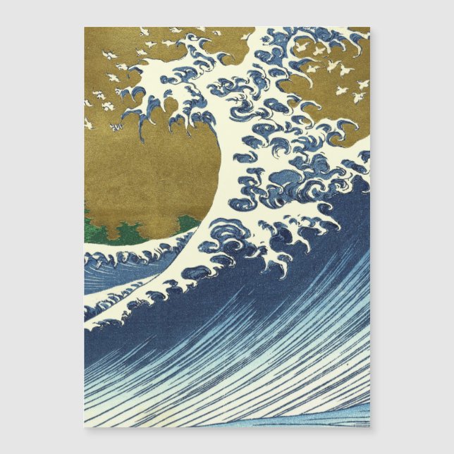 Hokusai Big Wave Japão Art (Frente)