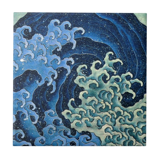 Hokusai Feminine Wave Vintage Ocean (Frente)