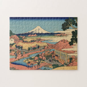 Hokusai - Fuji Ver Paisagem Quebra-cabeça