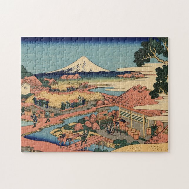 Hokusai - Fuji Ver Paisagem Quebra-cabeça (Horizontal)