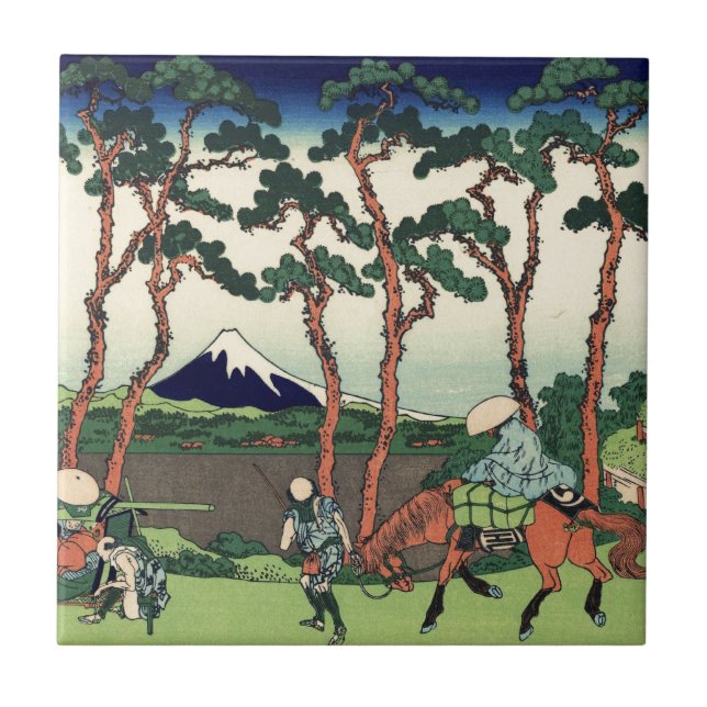 Hokusai Hodogaya no Tokaido Monte Fuji Kyoto (Frente)