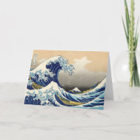 Hokusai O Cartão De Saudação De Onda De Excelente