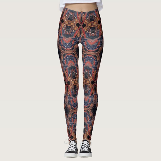 Hokusai Phoenix Leggings – Japanese Art Inspired (Frente)