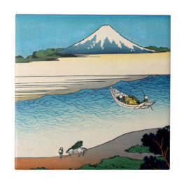 Hokusai - Rio Tama na província de Musashi