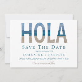 Hola Mexicana Beach Wedding Save The Date