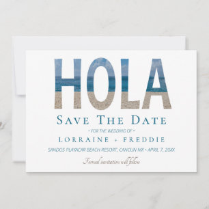 Hola Mexicana Beach Wedding Save The Date