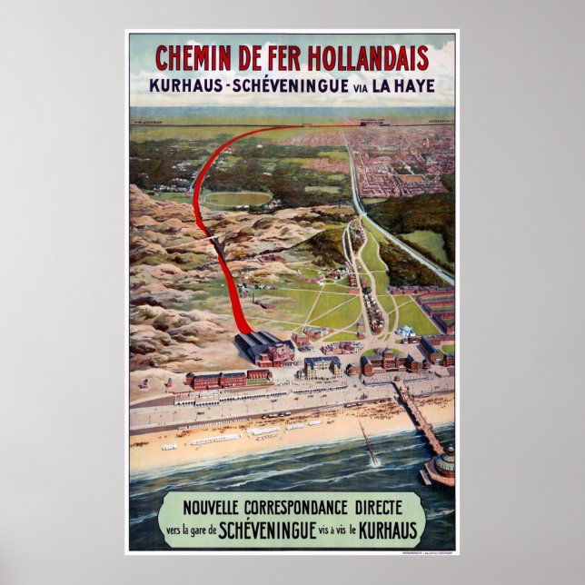 Holanda Viagens vintage de Poster Restaurada (Frente)