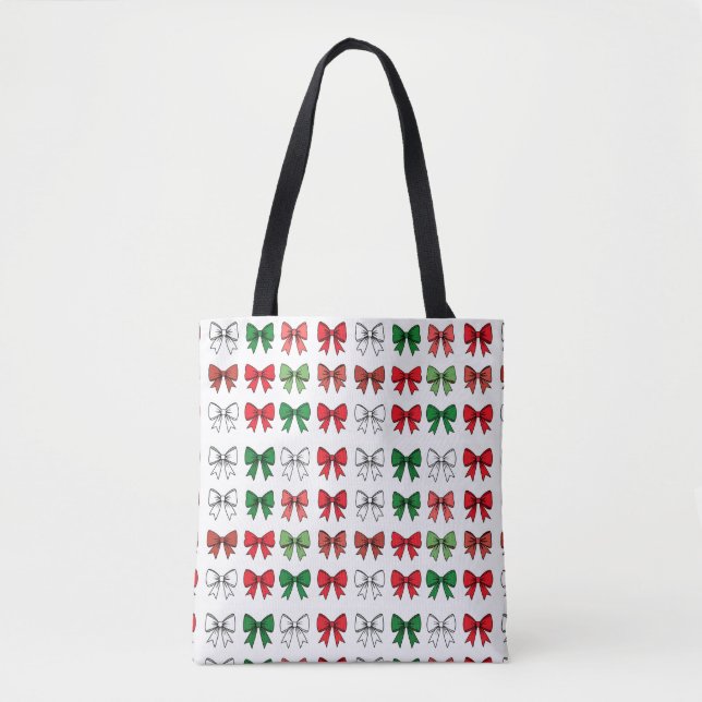 Holiday Bows Tote Bag (Frente)