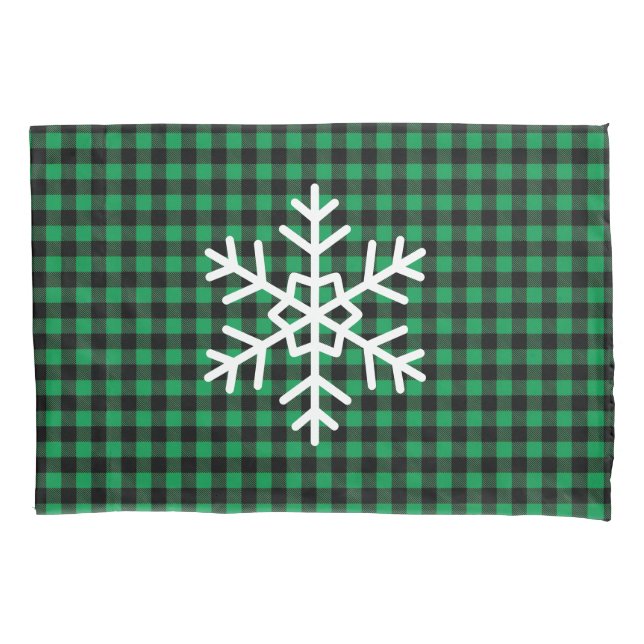 Holiday Buffalo Plaid Pillowcase (Frente)