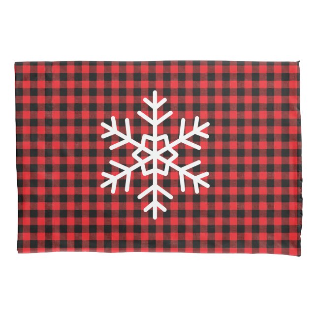 Holiday Buffalo Plaid Pillowcase (Frente)