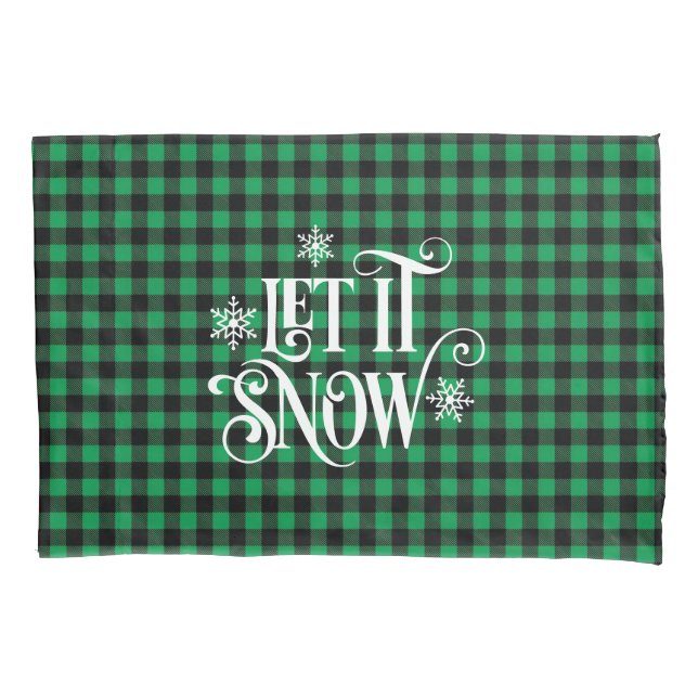 Holiday Buffalo Plaid Pillowcase (Frente)