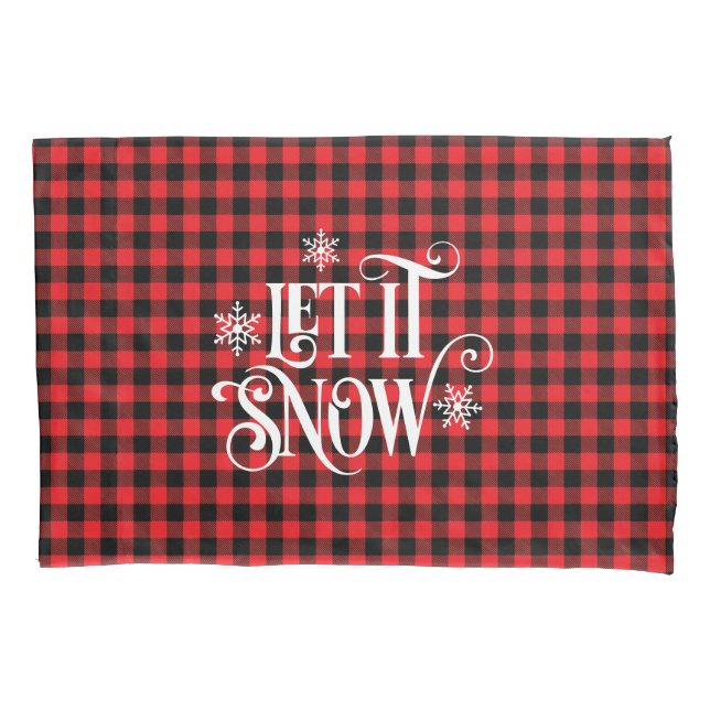 Holiday Buffalo Plaid Pillowcase (Frente)