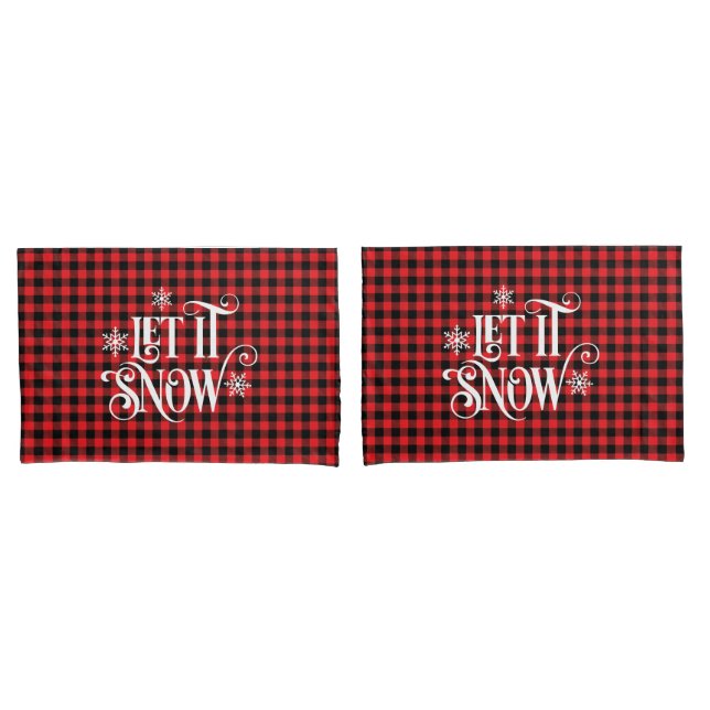 Holiday Buffalo Plaid Pillowcase Pair (Frente - conjunto)